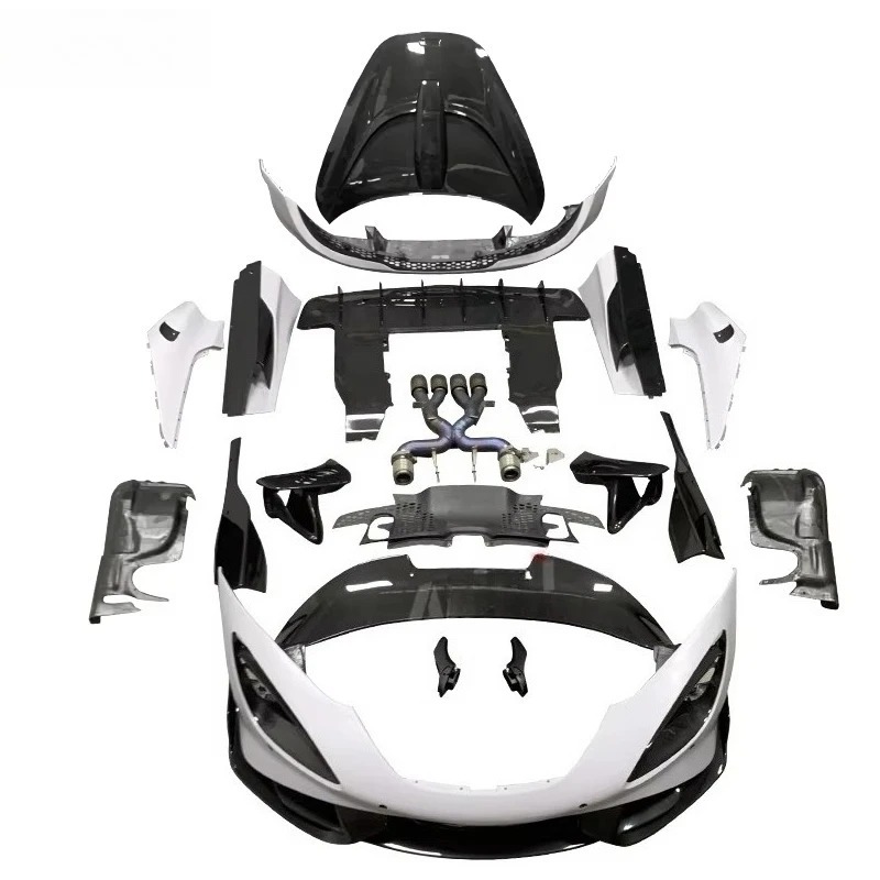 720S Upgrade 765LT Body Kits for  Excellent Quality Dry Carbon Fiber Front Lip Side Skirt Diffuser Hood Fender